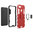 Slim Armour Tough Shockproof Case / Finger Ring Holder for Oppo AX7 - Red